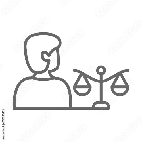 Lawyer icon design