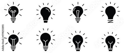Photos Lightbulb Icon Set