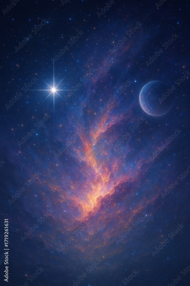 Obraz premium 우주의 모습