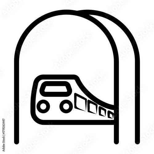travel Line Icon