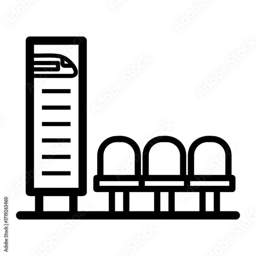 waiting room Line Icon