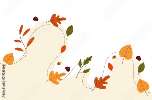 sfondo, grafica, sfondo, autunno, foglie secche,