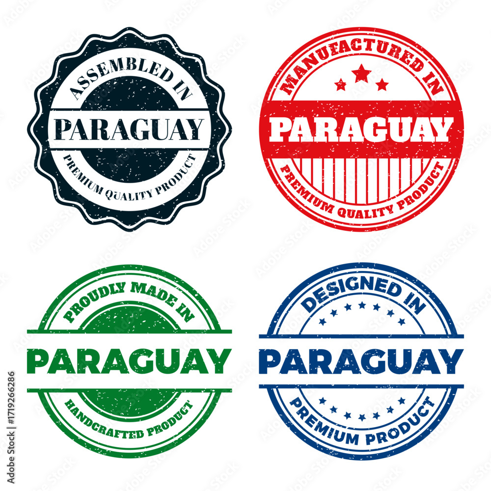Obraz premium Paraguay Premium Products. Handcrafted. Assembled. Manufactured. and Designed