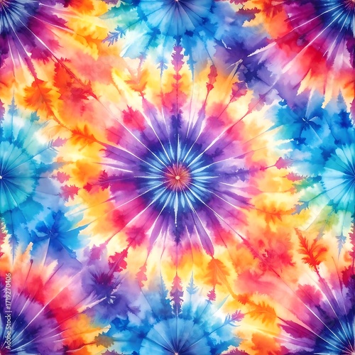 Colorful tie-dye pattern