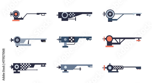 Collection of Nine Unique Turntable Designs.