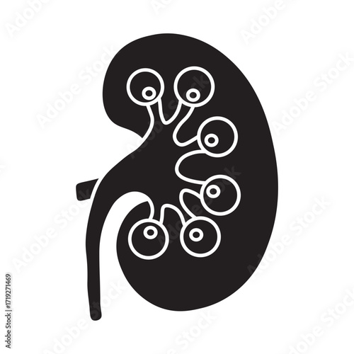 Glomerulonephritis glyph icon