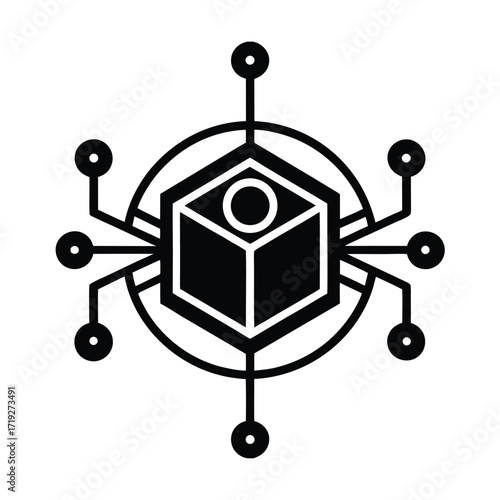 Quantum Data Teleportation Icon