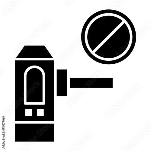 railroad crossing Solid icon