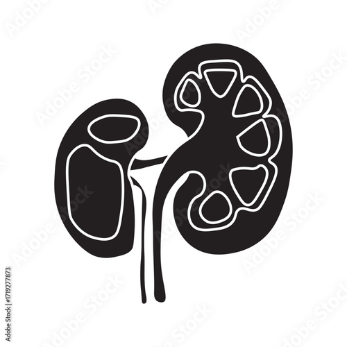 Hydronephrosis line icon
