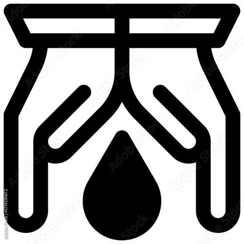 Blood donation. Outlined stroke vector icon with black-filled details.