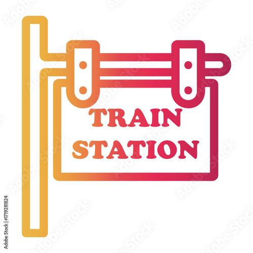 sing Line Gradient Icon