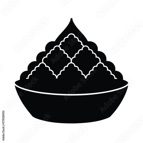 Couscous Shaped Into Decorative Molds