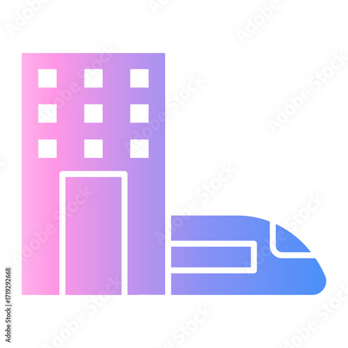 public transport Gradient icon