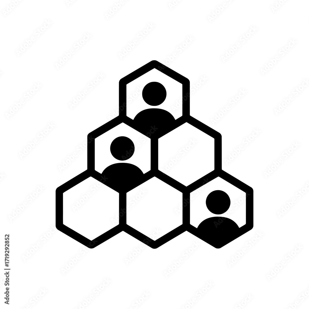 Fototapeta premium Community networking icon