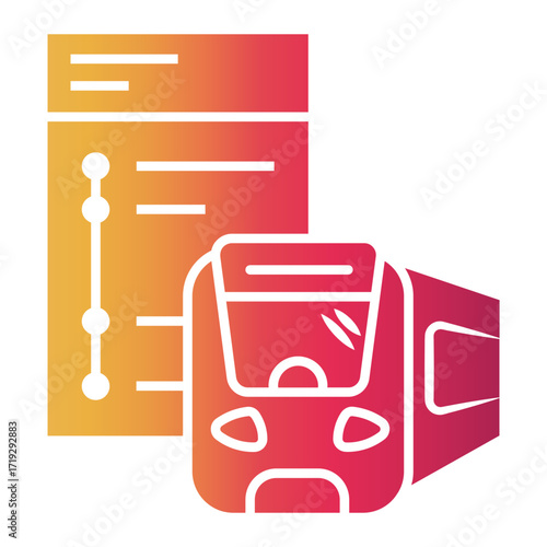 list Gradient icon