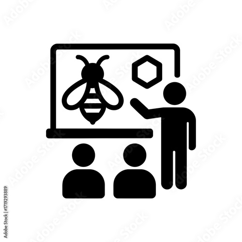 Beekeeping education icon