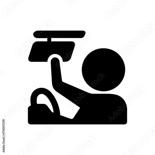 Use Rear View Mirror Icon
