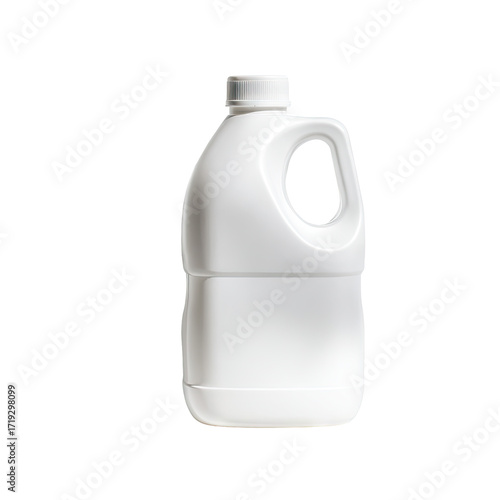 White plastic jug with handle