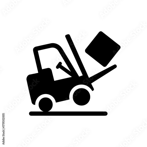 Forklift Overturn Accident Icon