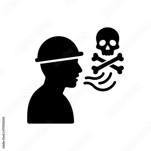 Toxic Fumes Inhalation Icon