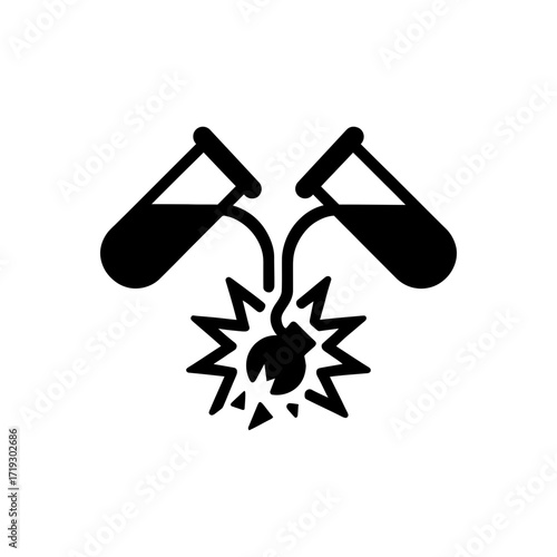 Chemical Reaction Explosion Icon