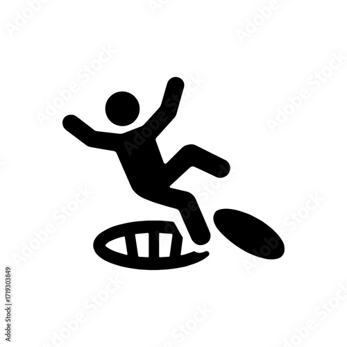 Open Manhole Warning Icon
