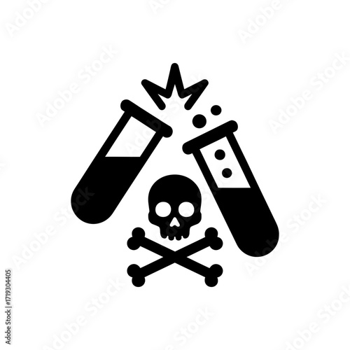 Toxic Chemical Reaction Icon
