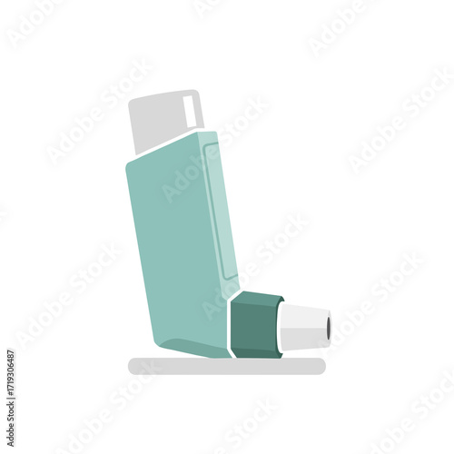 Inhaler on white background in flat design style  