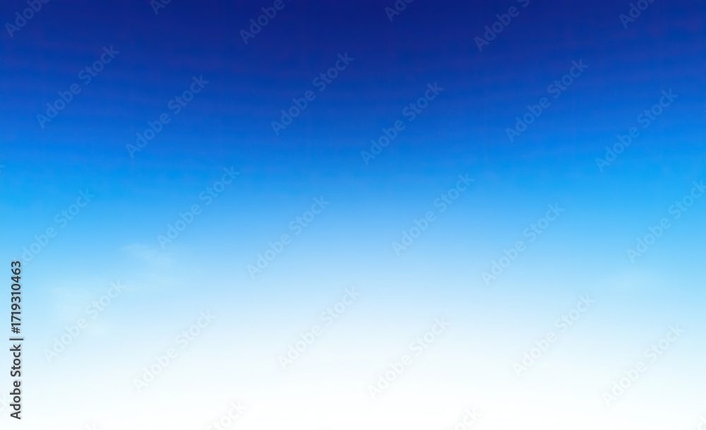 Obraz premium Soft gradient from deep blue to white sky