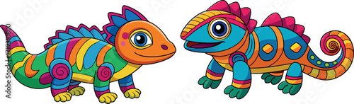 cartoon lizard illustration, cute chameleon cartoon, funny reptile character, adorable lizard artwork, smiling lizard vector, happy lizard cartoon, baby lizard drawing, colorful chameleon artwork, pla