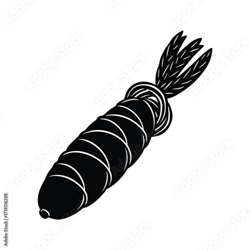 Carrot Shaped Rope Scratching Toy