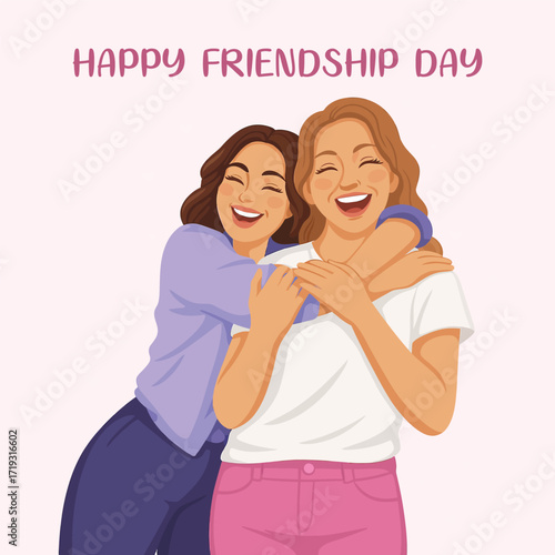 best friend day illustration