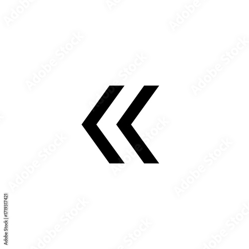 « left angle quotation marks vector icon
