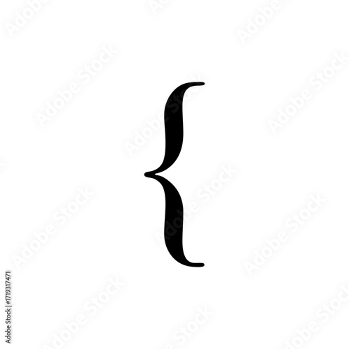 { left curly brace