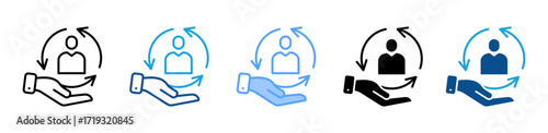 Retention icon sheet multiple style collection
