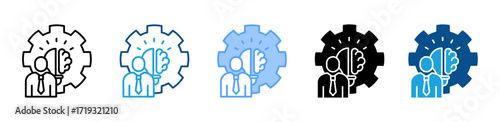 Talent Management icon sheet multiple style collection