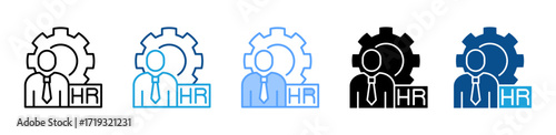 Hiring Manager icon sheet multiple style collection