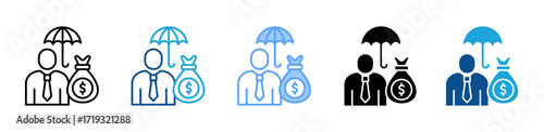 Employe Ebenefits icon sheet multiple style collection