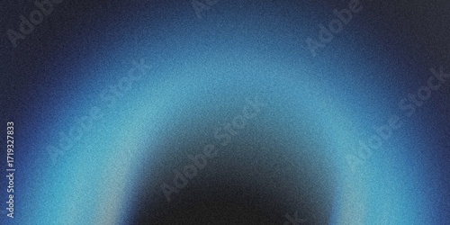 Blue Gradient Halo Abstract Background with Soft Grainy Texture