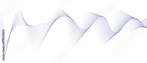 Blue abstract wave line art
soft and continuous flow
across a white background simple minimalist vector design
