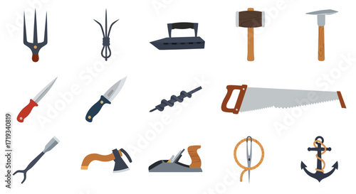 Collection of various tools for different purposes and tasks.
