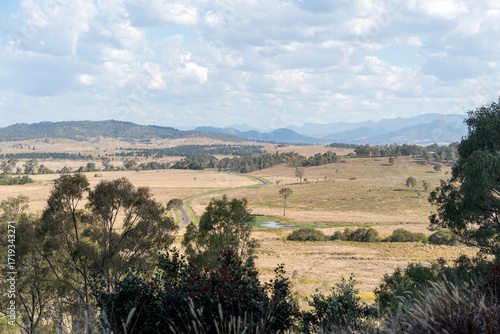 Wallpaper Mural Rural view with mountains of the Scenic Rim in the distance. Grandchester, Queensland, Australia Torontodigital.ca