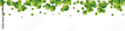 Vitamin B12 messy round pills.