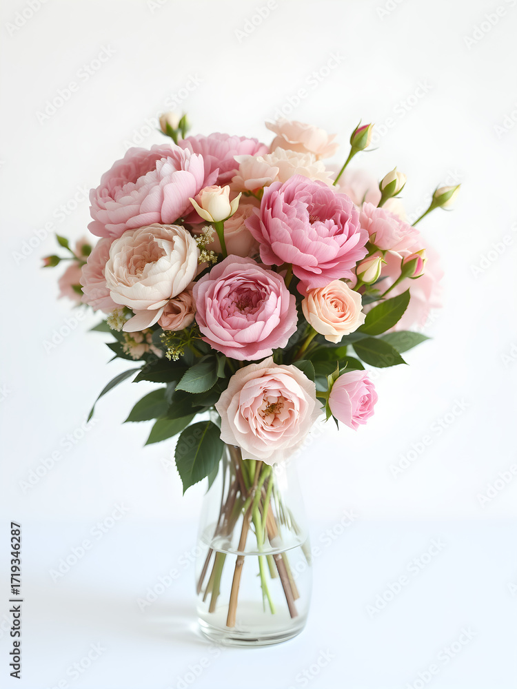 Obraz premium Elegant Pink Peonies Bouquet