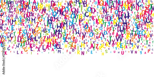 Concept of school background. Colorful childish