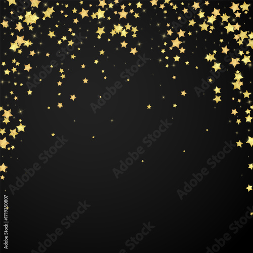 Wallpaper Mural Magic stars vector overlay.  Gold stars scattered Torontodigital.ca