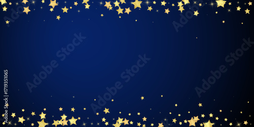Magic stars vector overlay.  Gold stars scattered