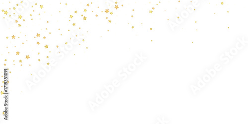 Magic stars vector overlay.  Gold stars scattered