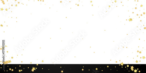 Magic stars vector overlay.  Gold stars scattered