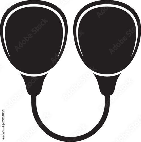 Cupping Therapy Cups Silhouette for Alternative Medicine and Wellness Treatment Design